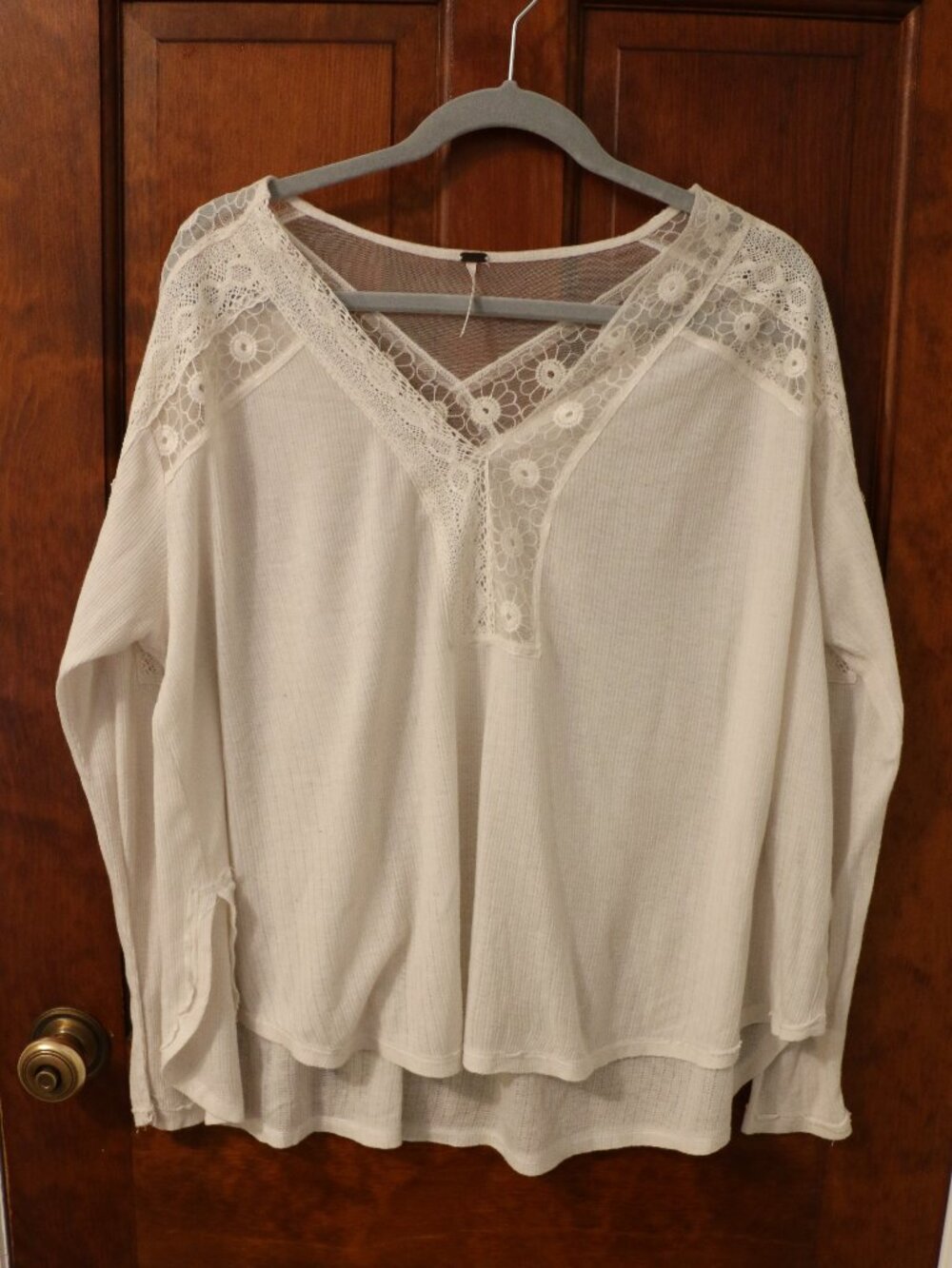 Free People White Long Sleeve